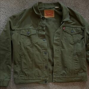 Levi's Olive Green Denim Jacket